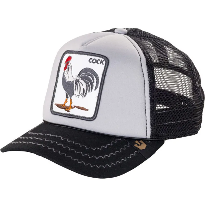 cappellino-trucker-grigio-gallo-checkin-traps-di-goorin-bros