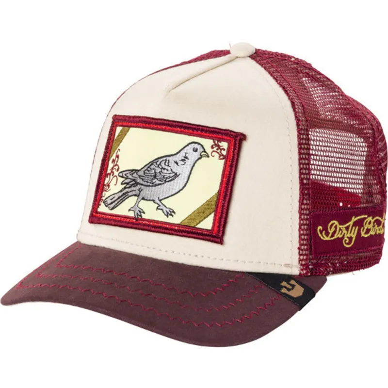 gorra-trucker-granata-uccello-dirty-bird-di-goorin-bros