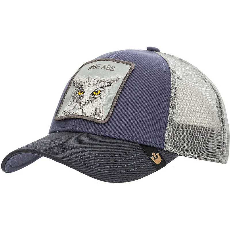 cappello-trucker-blu-navy-owl-x-the-owl-di-goorin-bros