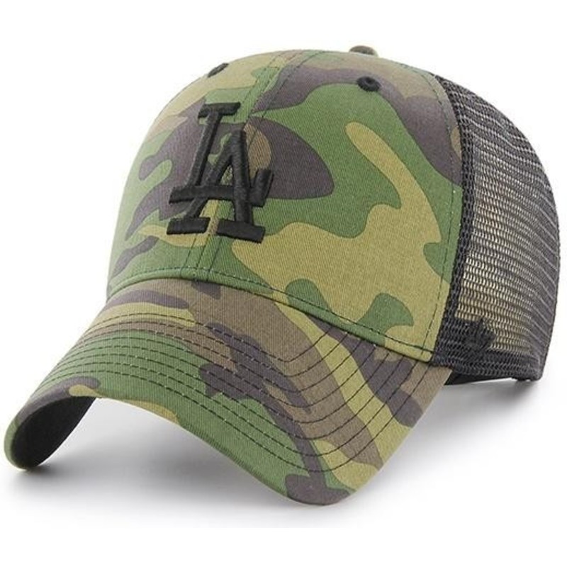 47-brand-schwarzes-logo-los-angeles-dodgers-mlb-branson-mvp-trucker-cap-camo