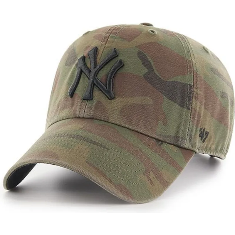 mutzen-gebogen-tarnung-verstellbares-band-negro-der-new-york-yankees-mlb-von-47-brand