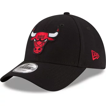 cappellino-visiera-curva-nero-regolabile-9forty-the-league-di-chicago-bulls-nba-di-new-era