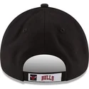 schwarze-verstellbare-gebogene-kappe-9forty-the-league-der-chicago-bulls-nba-von-new-era