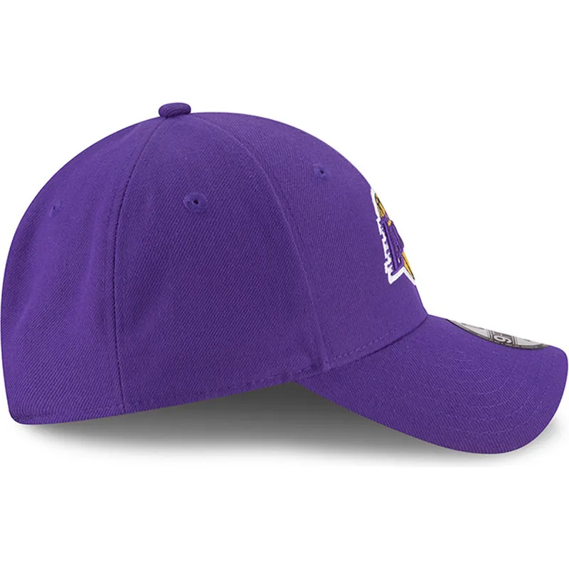 violette-verstellbare-curved-cap-9forty-the-league-der-los-angeles-lakers-nba-von-new-era