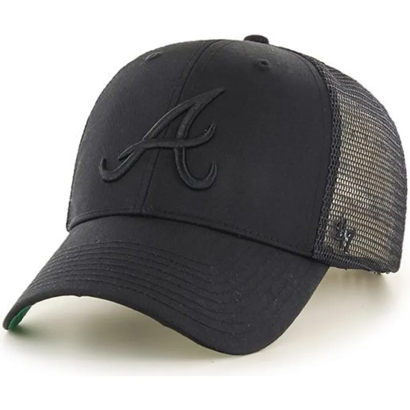 cappelli-curva-nero-snapback-dei-atlanta-braves-mlb-di-47-brand