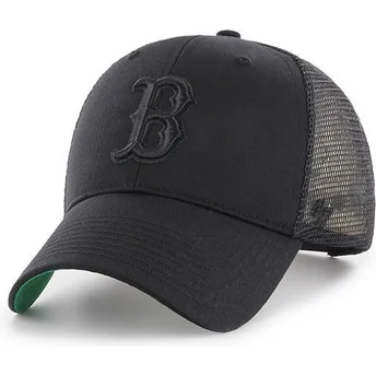 cappellino-trucker-nero-con-logo-nero-dei-boston-red-sox-mlb-mvp-branson-di-47-brand