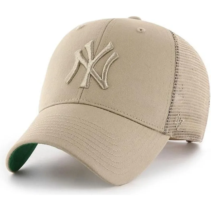 47-brand-beige-logo-new-york-yankees-mlb-mvp-branson-beige-trucker-hat