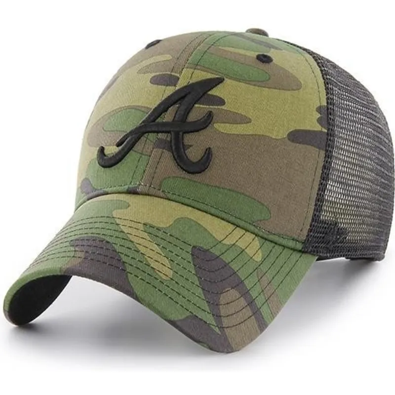 cappelli-curva-mimetizzazione-snapback-negro-dei-atlanta-braves-mlb-di-47-brand