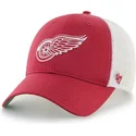 cappelli-curva-rosso-snapback-dei-detroit-red-wings-nhl-di-47-brand