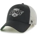 cappellino-trucker-nero-e-bianco-dei-los-angeles-kings-nhl-mvp-branson-di-47-brand