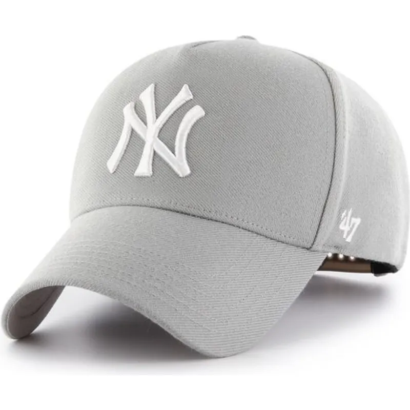 cappellino-grigio-snapback-con-visiera-curva-new-york-yankees-mlb-mvp-di-47-brand