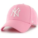 gebogene-rosa-snapback-kappe-new-york-yankees-mlb-mvp-von-47-brand