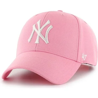47 Brand New York Yankees MLB MVP lyserød buet snapback kasket