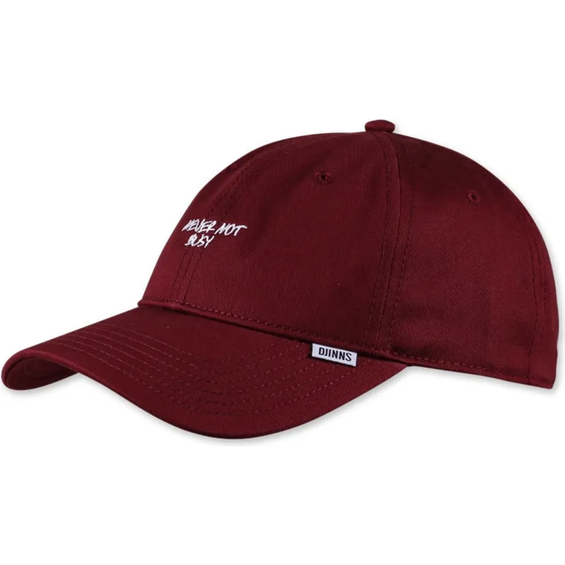 cappelli-curva-rosso-cinghia-regolabile-di-djinns