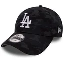 mutzen-gebogen-tarnung-verstellbares-band-negro-team-9forty-der-los-angeles-dodgers-mlb-von-new-era