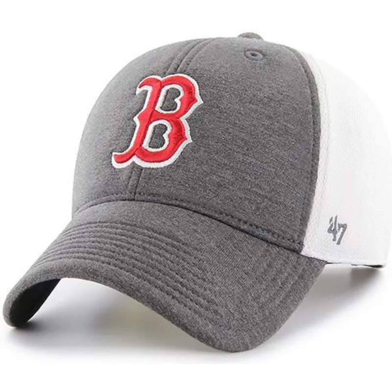 cappelli-curva-grigio-cinghia-regolabile-dei-boston-red-sox-mlb-di-47-brand