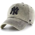 cappellino-curvo-grigio-new-york-yankees-mlb-clean-up-cement-di-47-brand