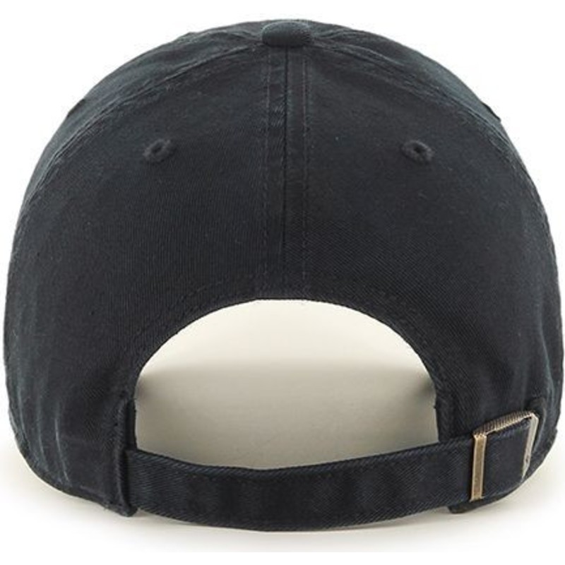 47-brand-curved-brim-silber-logo-new-york-yankees-mlb-clean-up-metallic-cap-schwarz