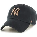 cappelli-curva-nero-cinghia-regolabile-bronce-dei-new-york-yankees-mlb-di-47-brand