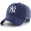 cappellino-curvo-blu-navy-new-york-yankees-mlb-clean-up-repetition-di-47-brand