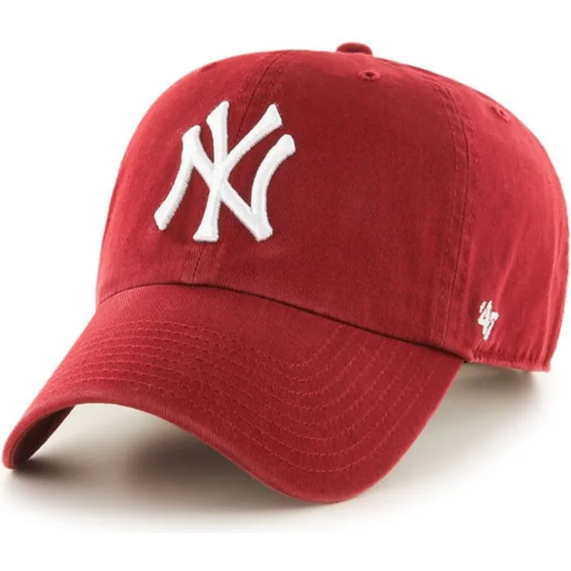 morkrod-kurvad-keps-new-york-yankees-mlb-clean-up-fran-47-brand