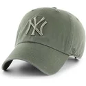 cappellino-visiera-curva-verde-chiaro-con-logo-verde-di-new-york-yankees-mlb-clean-up-di-47-brand