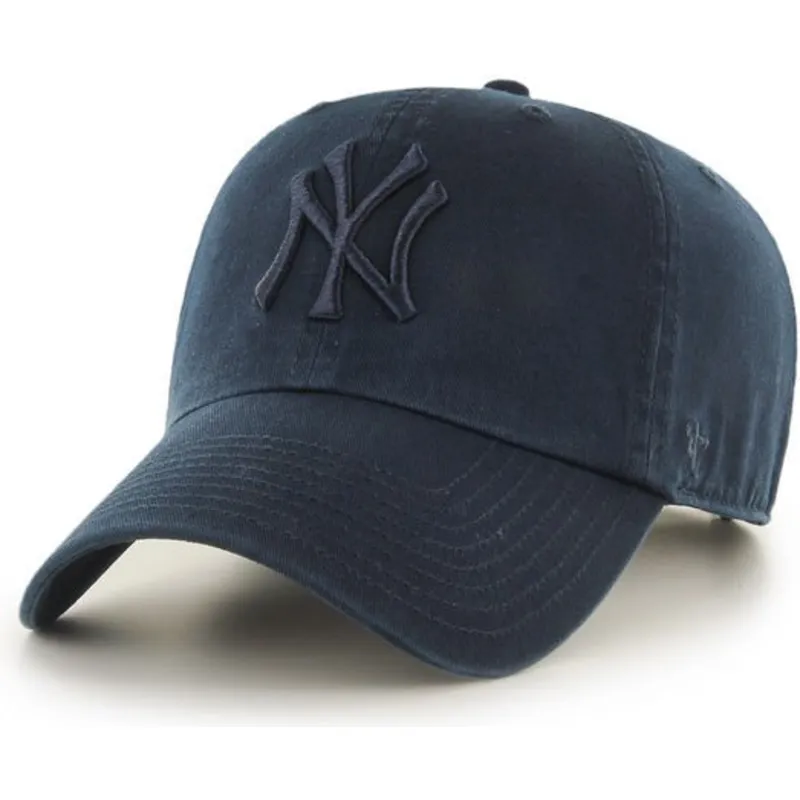 buet-kasket-marinebla-med-marinebla-logo-af-new-york-yankees-mlb-clean-up-fra-47-brand