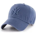 cappellino-con-visiera-curva-blu-con-logo-blu-dei-new-york-yankees-mlb-clean-up-di-47-brand