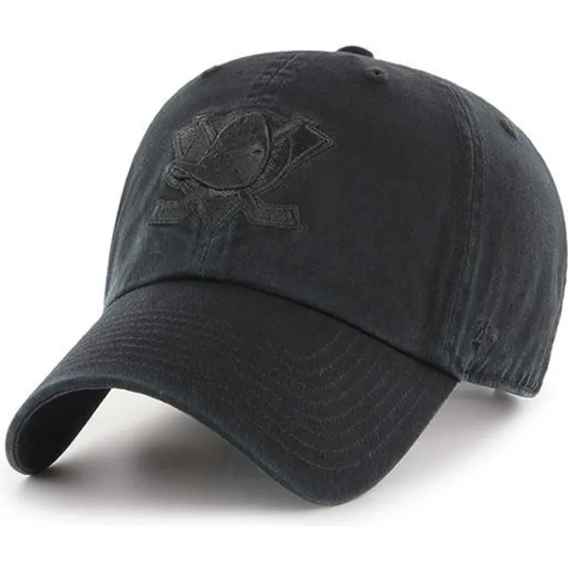 cappelli-curva-nero-cinghia-regolabile-dei-anaheim-ducks-nhl-di-47-brand