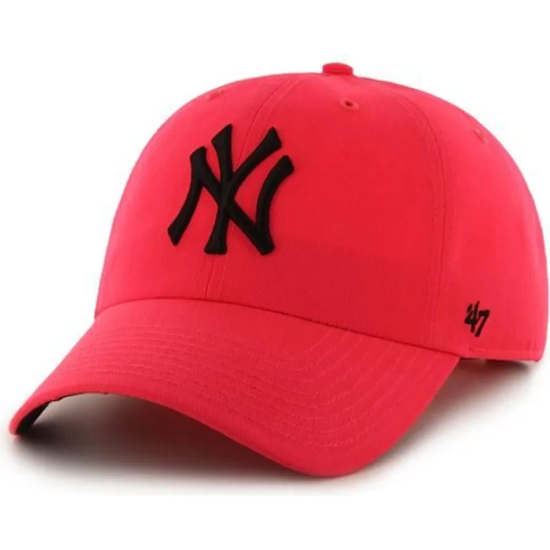 cappellino-curvo-rosa-dei-new-york-yankees-mlb-clean-up-neon-di-47-brand