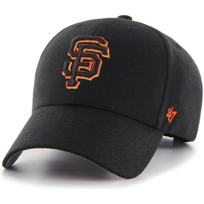 cappelli-curva-nero-cinghia-regolabile-dei-san-francisco-giants-mlb-di-47-brand