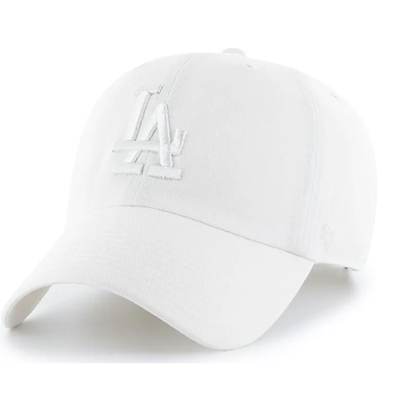 cappelli-curva-bianco-cinghia-regolabile-dei-los-angeles-dodgers-mlb-di-47-brand