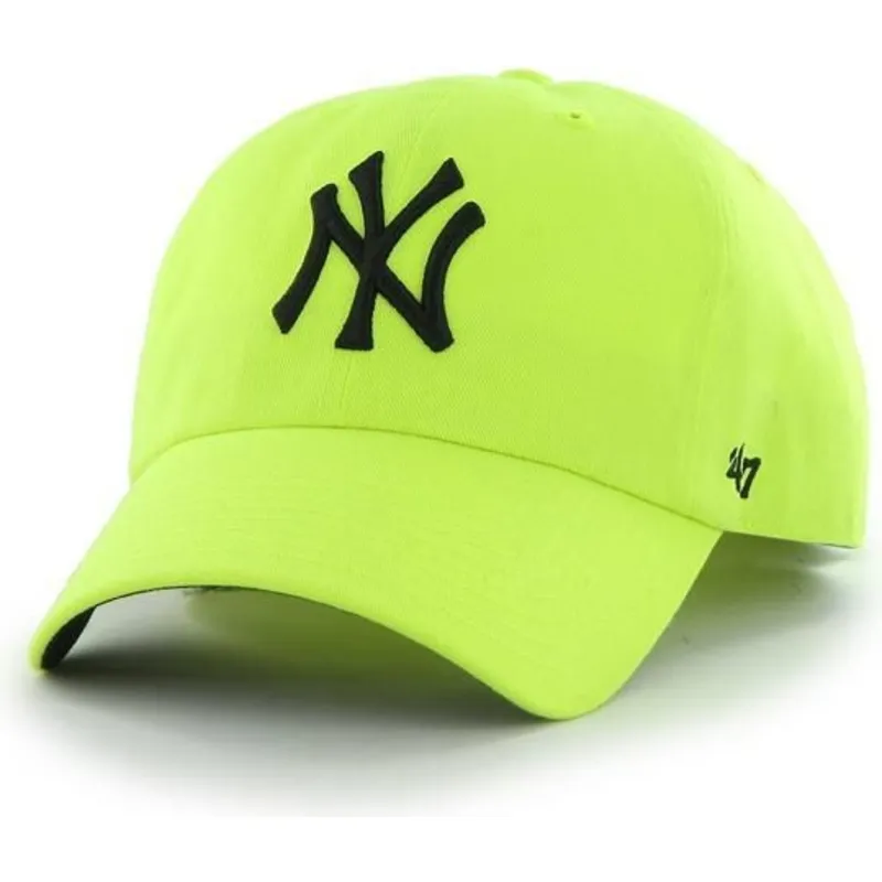 mutzen-gebogen-gelb-verstellbares-band-der-new-york-yankees-mlb-von-47-brand