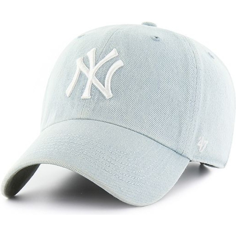 47-brand-curved-brim-new-york-yankees-mlb-clean-up-meadowood-cap-hellblau