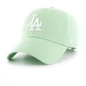 cappellino-curvo-verde-chiaro-dei-los-angeles-dodgers-mlb-clean-up-di-47-brand