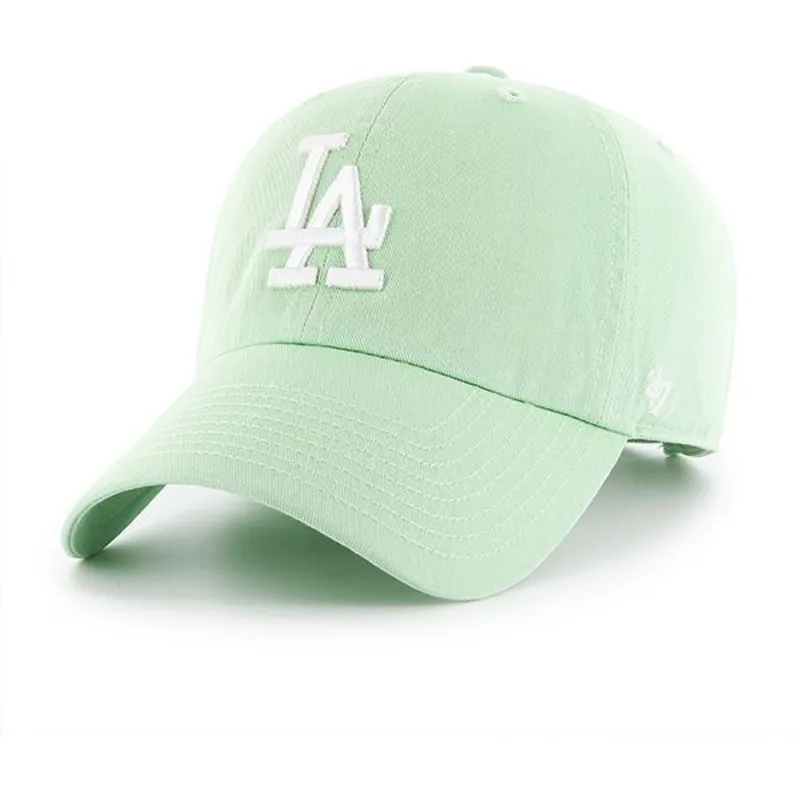 cappelli-curva-verde-cinghia-regolabile-claro-dei-los-angeles-dodgers-mlb-di-47-brand cappelli-curva-verde-cinghia-regolabile-claro-dei-los-angeles-dodgers-mlb-di-47-brand