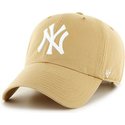 47-brand-curved-brim-new-york-yankees-mlb-clean-up-light-cap-braun