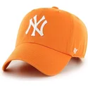 mutzen-gebogen-orange-verstellbares-band-vibrante-der-new-york-yankees-mlb-von-47-brand