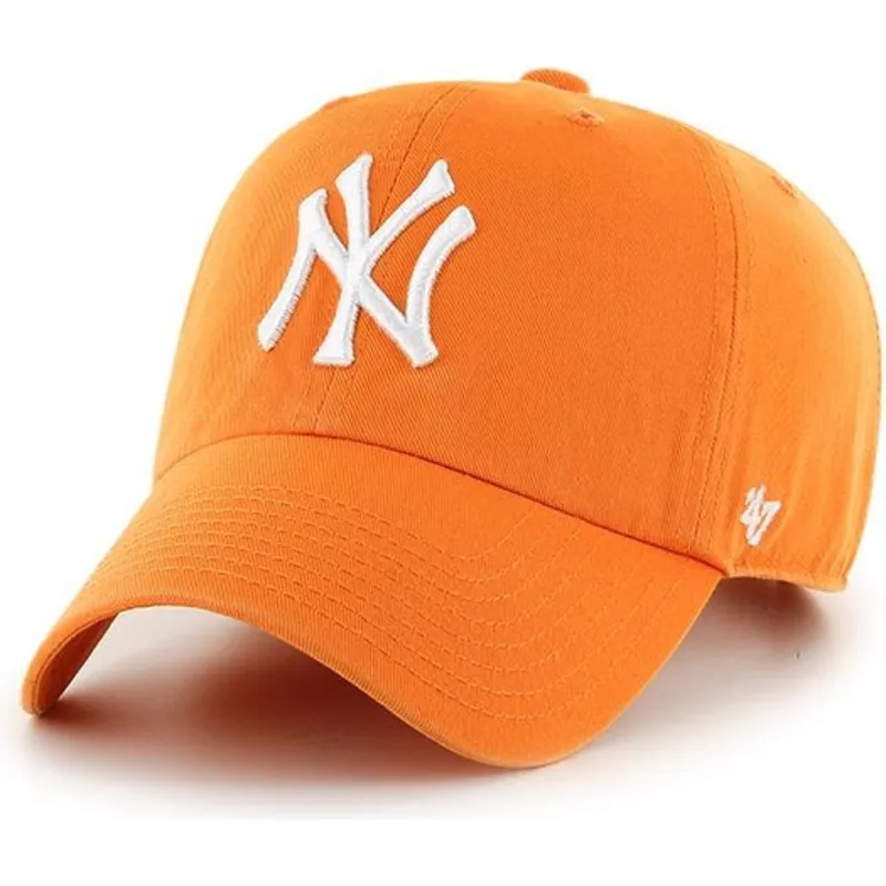 mutzen-gebogen-orange-verstellbares-band-vibrante-der-new-york-yankees-mlb-von-47-brand mutzen-gebogen-orange-verstellbares-band-vibrante-der-new-york-yankees-mlb-von-47-brand