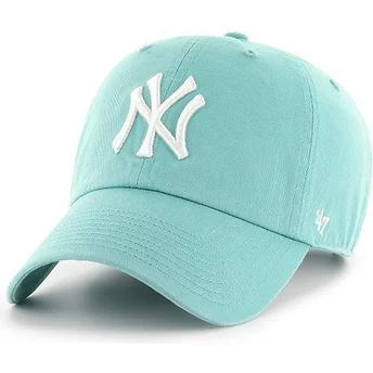 Cappellino curvo blu luna dei New York Yankees MLB Clean Up di 47 Brand
