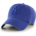 cappelli-curva-blu-cinghia-regolabile-brillante-dei-new-york-yankees-mlb-di-47-brand