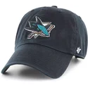 czarna-zakrzywiona-czapka-san-jose-sharks-nhl-clean-up-od-47-brand