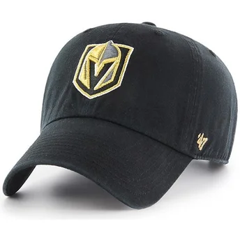 Wyginięta czapka czarna Vegas Golden Knights NHL Clean Up 47 Brand