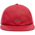 cappellino-visiera-curva-rosso-regolabile-bill-di-vans