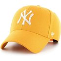 47-brand-curved-brim-new-york-yankees-mlb-mvp-gold-snapback-cap-gelb