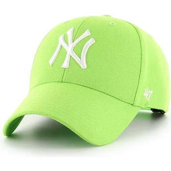 Cappellino visiera curva verde limesnapback di New York Yankees MLB MVP di 47 Brand
