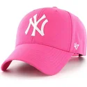 new-york-yankees-mlb-mvp-magenta-pink-buet-snapback-kasket-fra-47-brand