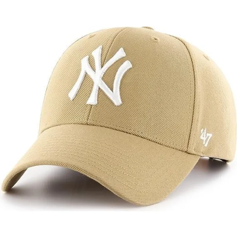 cappelli-curva-giallo-snapback-oro-viejo-dei-new-york-yankees-mlb-di-47-brand