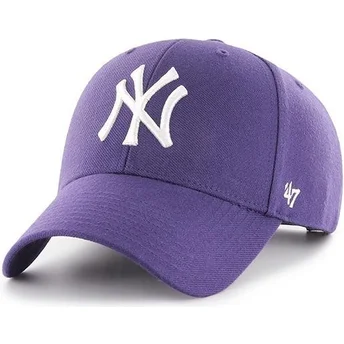 Violette gebogene Snapback-Kappe der New York Yankees MLB MVP von 47 Brand