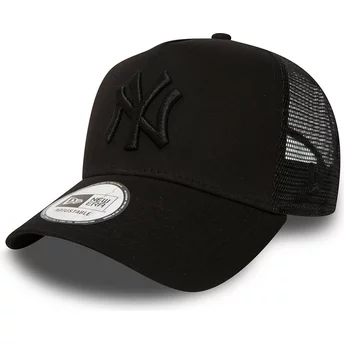 Casquette trucker noire avec logo noir Clean A Frame New York Yankees MLB New Era